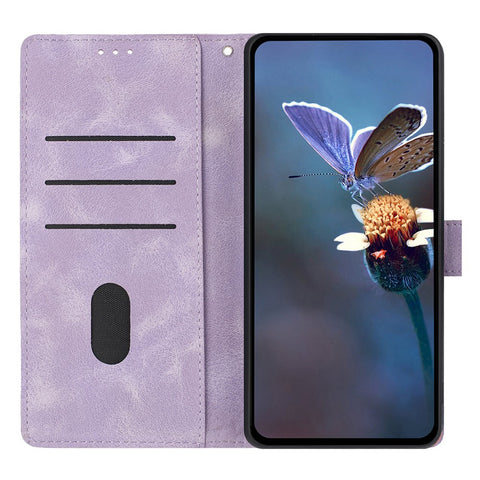 For Oppo A5 Pro 4G (Global) / 5G (Global) / A5 Energy 5G (China) Case Wallet Stand Imprinted Triangle Pattern Leather Phone Flip Cover