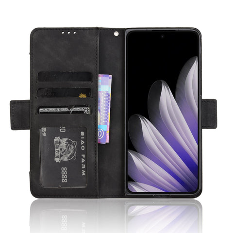 For Oppo Find N5 5G Leather Case Phone Wallet Cover with Multiple Card Slots
