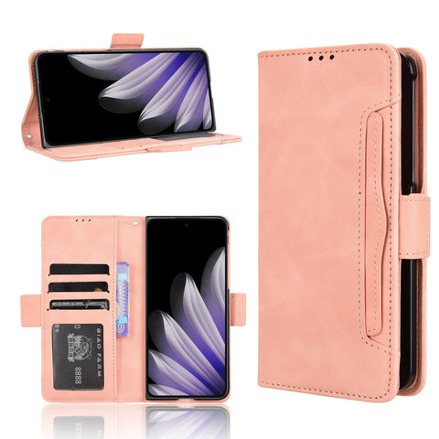 For Oppo Find N5 5G Leather Case Phone Wallet Cover with Multiple Card Slots