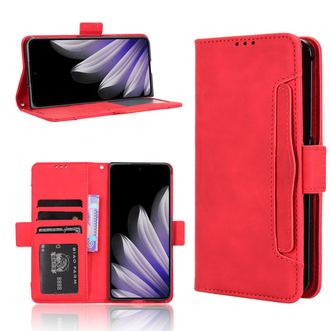 For Oppo Find N5 5G Leather Case Phone Wallet Cover with Multiple Card Slots
