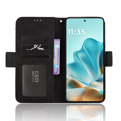 For Motorola Edge 60 5G / 60 Fusion 5G / Edge 60s 5G Leather Case Phone Wallet Cover with Multiple Card Slots