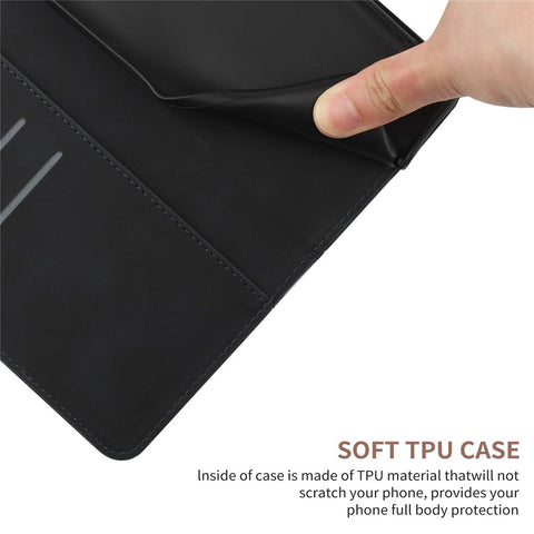For Oppo A5 Pro 4G (Global) / 5G (Global) / A5 Energy 5G (China) Case Skin Touch Lines Imprinted PU Leather Flip Phone Cover