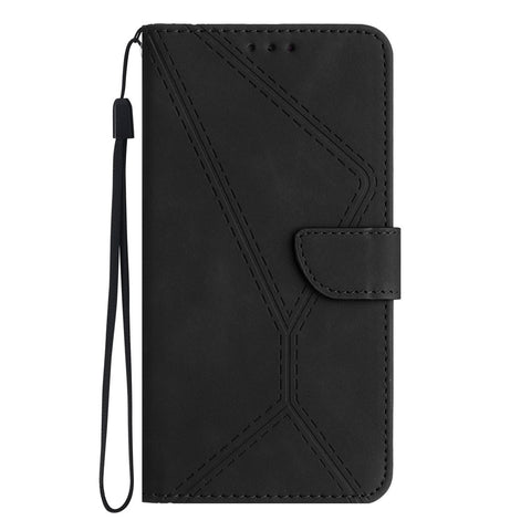 For Oppo A5 Pro 4G (Global) / 5G (Global) / A5 Energy 5G (China) Case Skin Touch Lines Imprinted PU Leather Flip Phone Cover