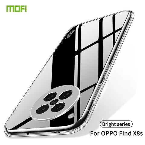 MOFI For Oppo Find X8s 5G Clear Phone Case  Ultra-Thin TPU Phone Back Cover