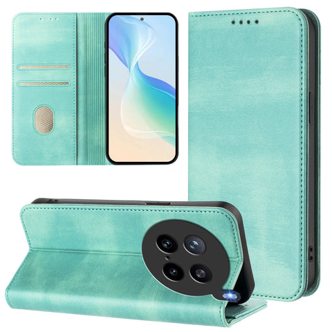 For vivo X200s 5G Wallet Cases Retro Texture RFID Blocking Leather Phone Cover