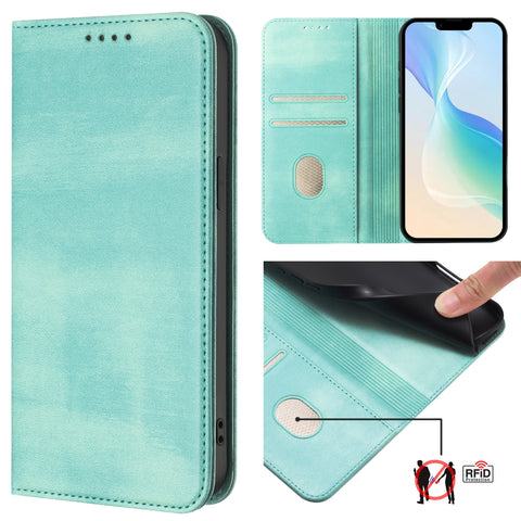 For Motorola Edge 60 5G / 60 Fusion 5G Wallet Cases Retro Texture RFID Blocking Leather Phone Cover