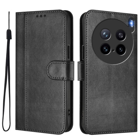 For vivo X200s 5G Cases Wallet Stand Retro Texture Leather Phone Cover with Lanyard