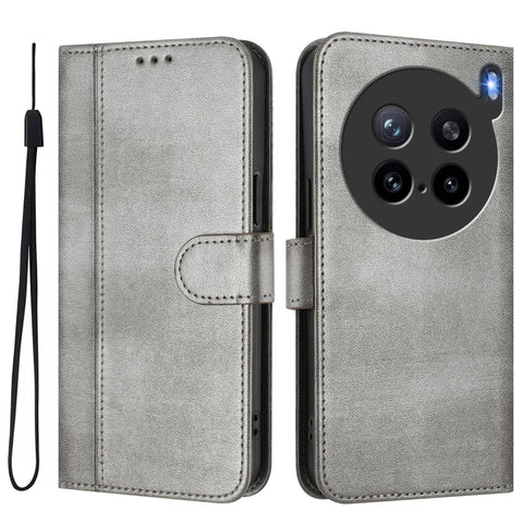 For vivo X200s 5G Cases Wallet Stand Retro Texture Leather Phone Cover with Lanyard
