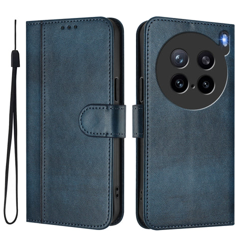 For vivo X200s 5G Cases Wallet Stand Retro Texture Leather Phone Cover with Lanyard