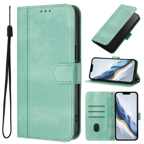 For Motorola Edge 60 5G / 60 Fusion 5G Cases Wallet Stand Retro Texture Leather Phone Cover with Lanyard