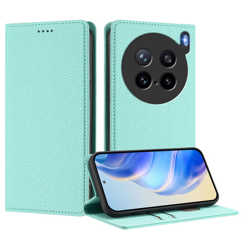 For vivo X200s 5G Wallet Case RFID Blocking Litchi Texture Leather Mobile Cover