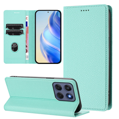 For Motorola Edge 60 5G / 60 Fusion 5G Wallet Case RFID Blocking Litchi Texture Leather Mobile Cover