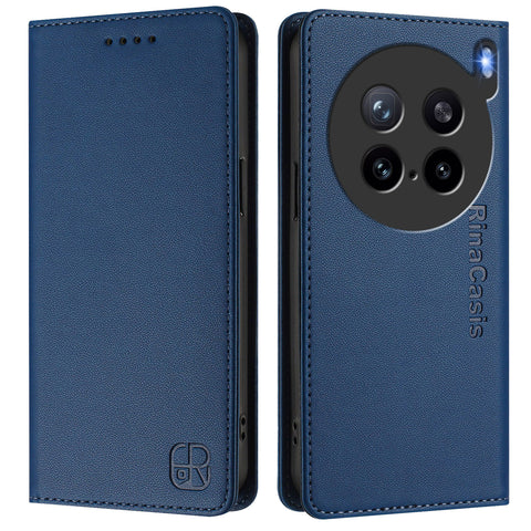 For vivo X200s 5G Leather Case RINACASIS RC01 Phone Cover with RFID Blocking Wallet Stand