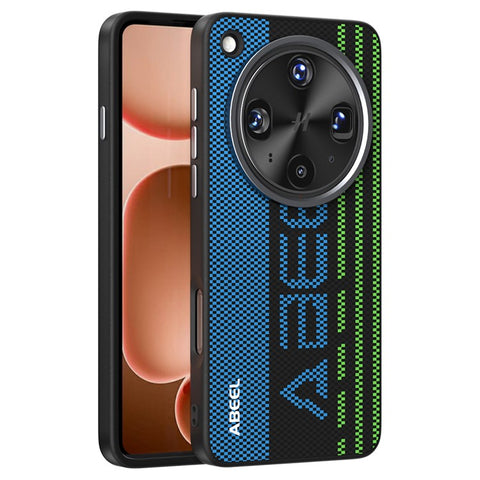 ABEEL For Oppo Find X8 Ultra 5G Magnetic Case Micro-Embossing 6D Printed PC TPU Aluminum Alloy Leather Phone Cover