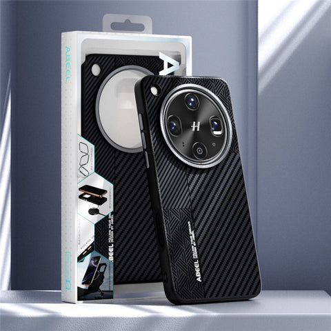 ABEEL For Oppo Find X8s 5G Magnetic Case PC + TPU + Aluminum Alloy + PU Leather Slim Phone Back Cover