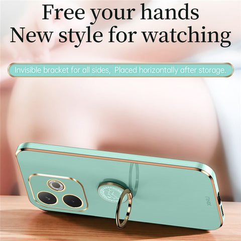 XINLI For Oppo A5 Pro 4G (Global) / 5G (Global) / A5 Energy 5G (China) Case Ring Kickstand Electroplating TPU Phone Cover