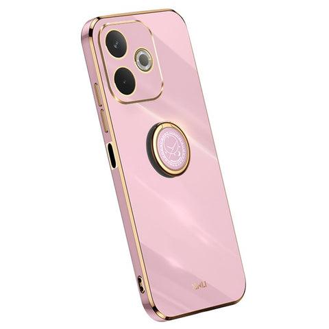 XINLI For Oppo A5 Pro 4G (Global) / 5G (Global) / A5 Energy 5G (China) Case Ring Kickstand Electroplating TPU Phone Cover