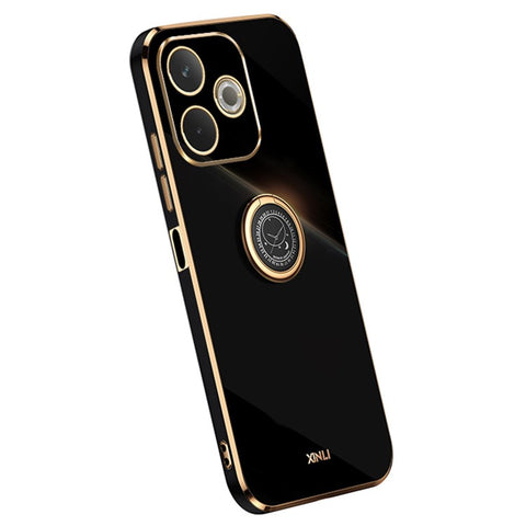XINLI For Oppo A5 Pro 4G (Global) / 5G (Global) / A5 Energy 5G (China) Case Ring Kickstand Electroplating TPU Phone Cover