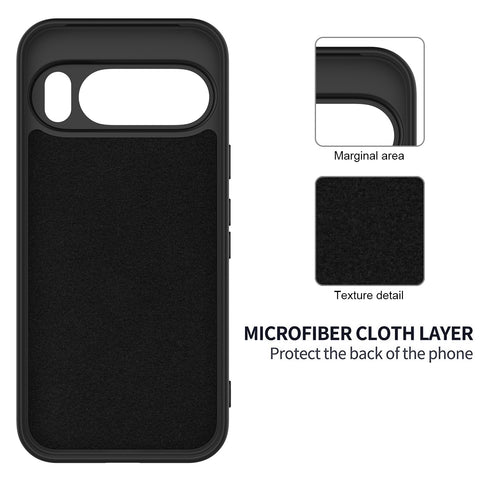 For Google Pixel 10 Pro XL Case Liquid Silicone Phone Back Cover with Hand Strap