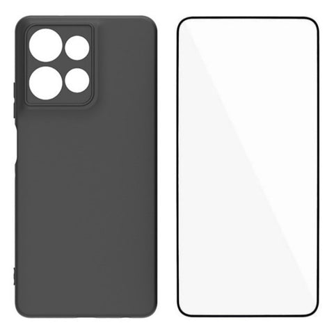 WANLONFENG For Motorola Moto G Power (2025) TPU Case  MS Series Matte Back Cover with Tempered Glass