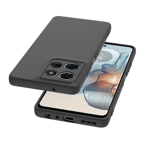 WANLONFENG For Motorola Moto G Power (2025) TPU Case  MS Series Matte Back Cover with Tempered Glass