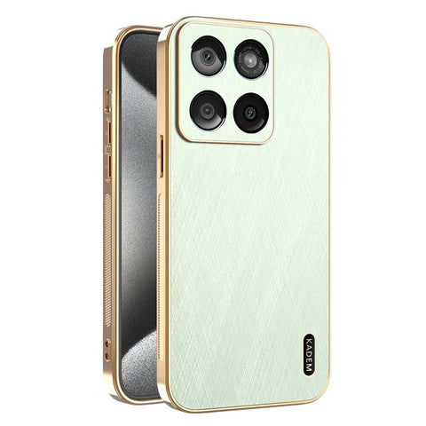KADEM For Motorola Edge 60 5G / 60 Fusion 5G Case Electroplating Silk Texture PU + TPU Phone Back Cover