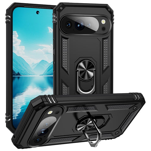 For Google Pixel 10 Pro XL Case PC + TPU Phone Cover with Kickstand