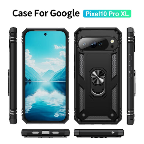 For Google Pixel 10 Pro XL Case PC + TPU Phone Cover with Kickstand