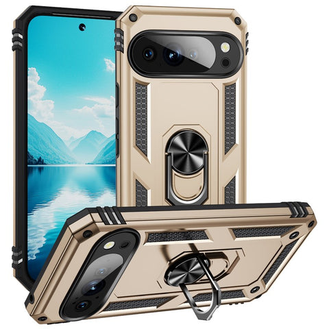 For Google Pixel 10 Pro XL Case PC + TPU Phone Cover with Kickstand