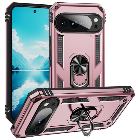 For Google Pixel 10 Pro XL Case PC + TPU Phone Cover with Kickstand