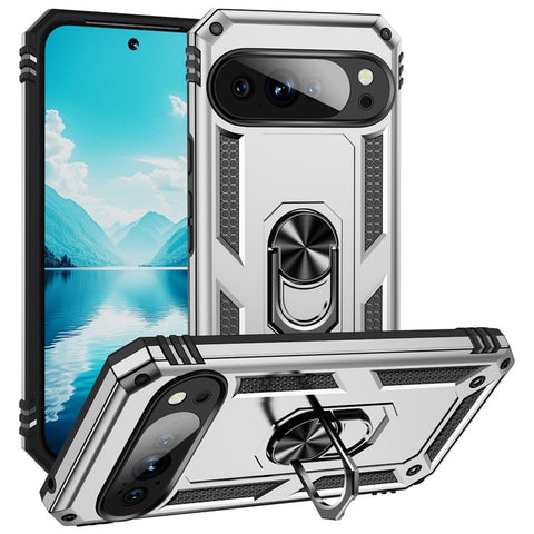 For Google Pixel 10 Pro XL Case PC + TPU Phone Cover with Kickstand
