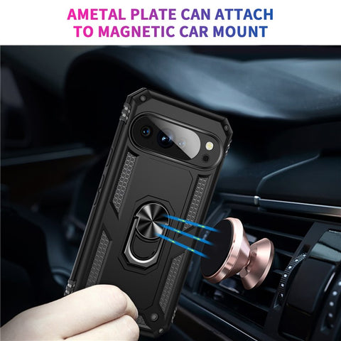 For Google Pixel 10 / 10 Pro Case PC + TPU Phone Cover with Kickstand