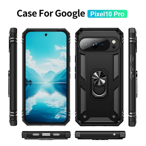 For Google Pixel 10 / 10 Pro Case PC + TPU Phone Cover with Kickstand