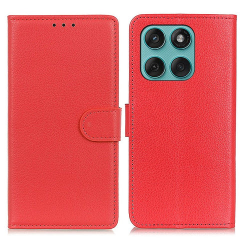 For Motorola Edge 60 5G / 60 Fusion 5G Wallet Case PU Leather Phone Cover Litchi Texture