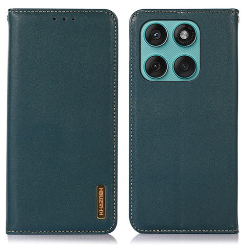 KHAZNEH For Motorola Edge 60 5G / 60 Fusion 5G / 60 Pro 5G Case Wallet Genuine Cow Leather Phone Cover Nappa Texture