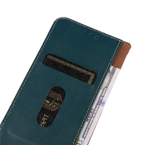KHAZNEH For Motorola Edge 60 5G / 60 Fusion 5G / 60 Pro 5G Case Wallet Genuine Cow Leather Phone Cover Nappa Texture