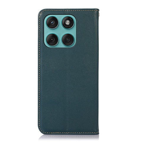 KHAZNEH For Motorola Edge 60 5G / 60 Fusion 5G / 60 Pro 5G Case Wallet Genuine Cow Leather Phone Cover Nappa Texture