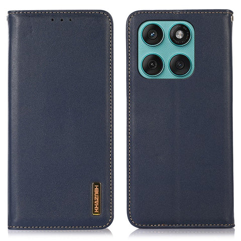 KHAZNEH For Motorola Edge 60 5G / 60 Fusion 5G / 60 Pro 5G Case Wallet Genuine Cow Leather Phone Cover Nappa Texture