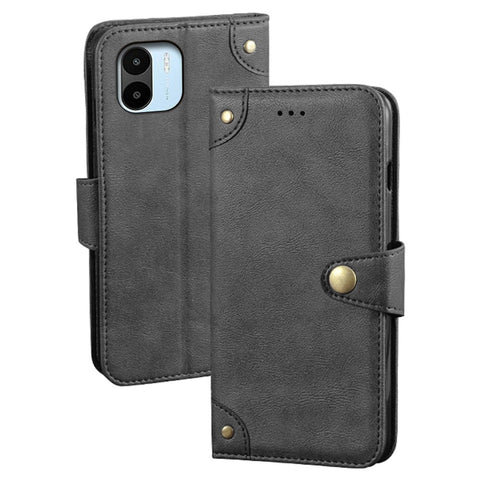 IDEWEI For Xiaomi Redmi A1 4G / A2 4G Anti-scratch Phone Cover PU Leather Wallet Stand Fine Texture Full Protection Phone Case