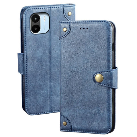 IDEWEI For Xiaomi Redmi A1 4G / A2 4G Anti-scratch Phone Cover PU Leather Wallet Stand Fine Texture Full Protection Phone Case