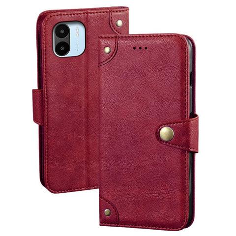 IDEWEI For Xiaomi Redmi A1 4G / A2 4G Anti-scratch Phone Cover PU Leather Wallet Stand Fine Texture Full Protection Phone Case