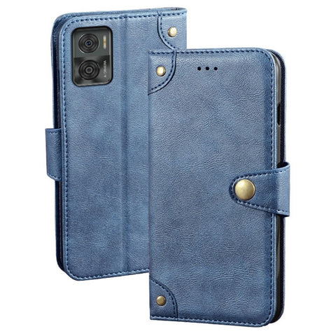 IDEWEI For Motorola Moto E22 4G / Moto E22i 4G Phone Case Anti-Scratch Shockproof Case PU Leather Wallet Phone Case with Stand