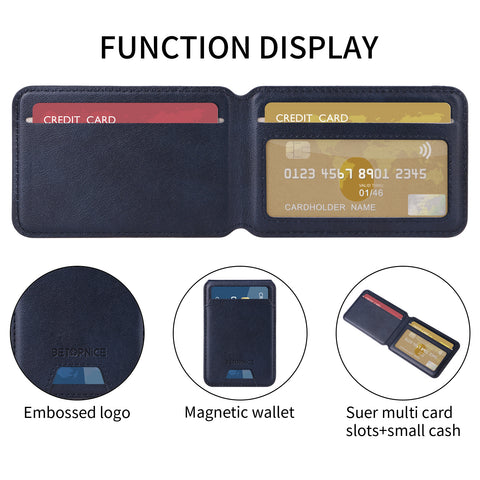 For Samsung Galaxy S21 Ultra 5G Magnetic Case BETOPNICE RFID Blocking Leather Phone Back Cover with Detachable Card Bag