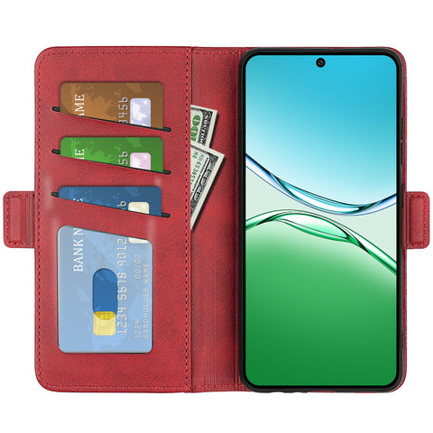 For Oppo F29 5G Case Calf Texture Leather Wallet Phone Cover