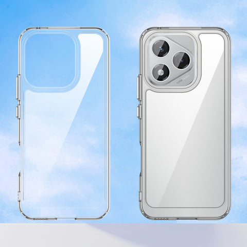 WANLONFENG For Honor 400 Lite 5G Case  MF Series TPU Acrylic Clear Phone Cover with Tempered Glass Film