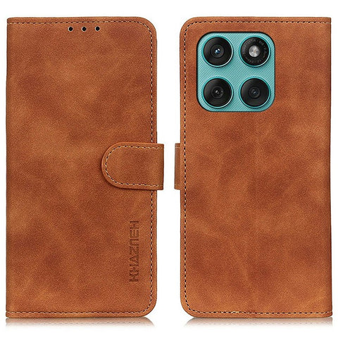 KHAZNEH For Motorola Edge 60 5G / 60 Fusion 5G / 60 Pro 5G Case PU Leather Retro Texture Phone Cover
