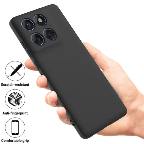 For Motorola Edge 60 5G / 60 Fusion 5G Liquid Silicone Case Phone Back Cover with Hand Strap