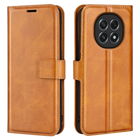 For Oppo F29 5G Stand Case Anti-Scratch Calf Texture Leather Phone Cover