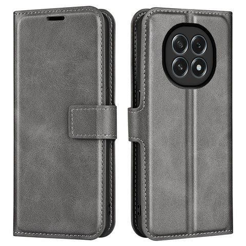 For Oppo F29 5G Stand Case Anti-Scratch Calf Texture Leather Phone Cover