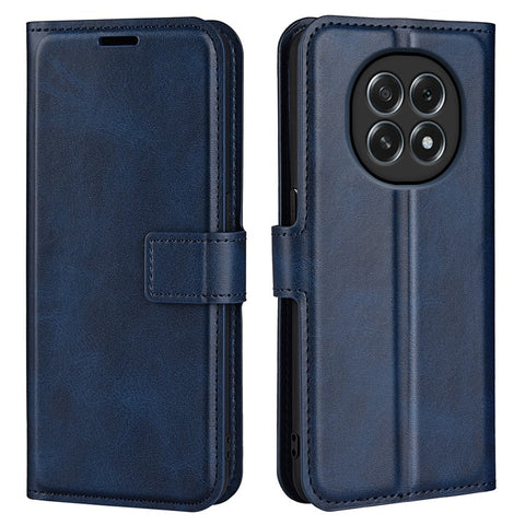 For Oppo F29 5G Stand Case Anti-Scratch Calf Texture Leather Phone Cover